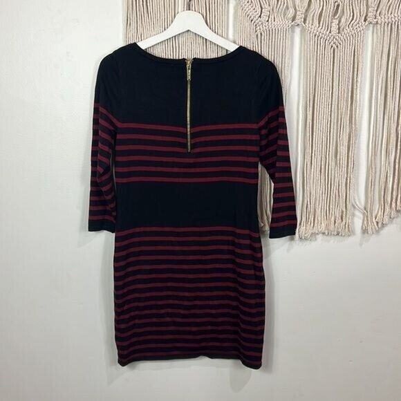 Womens Michael Kors short knee length Sweater Dress Black/Red Size Small - Picture 3 of 3